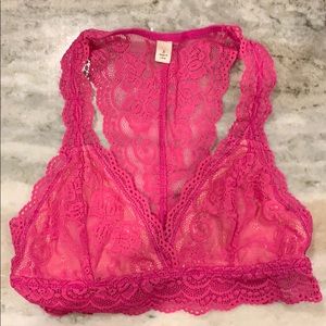 Francesca’s Pink Lace Bralette